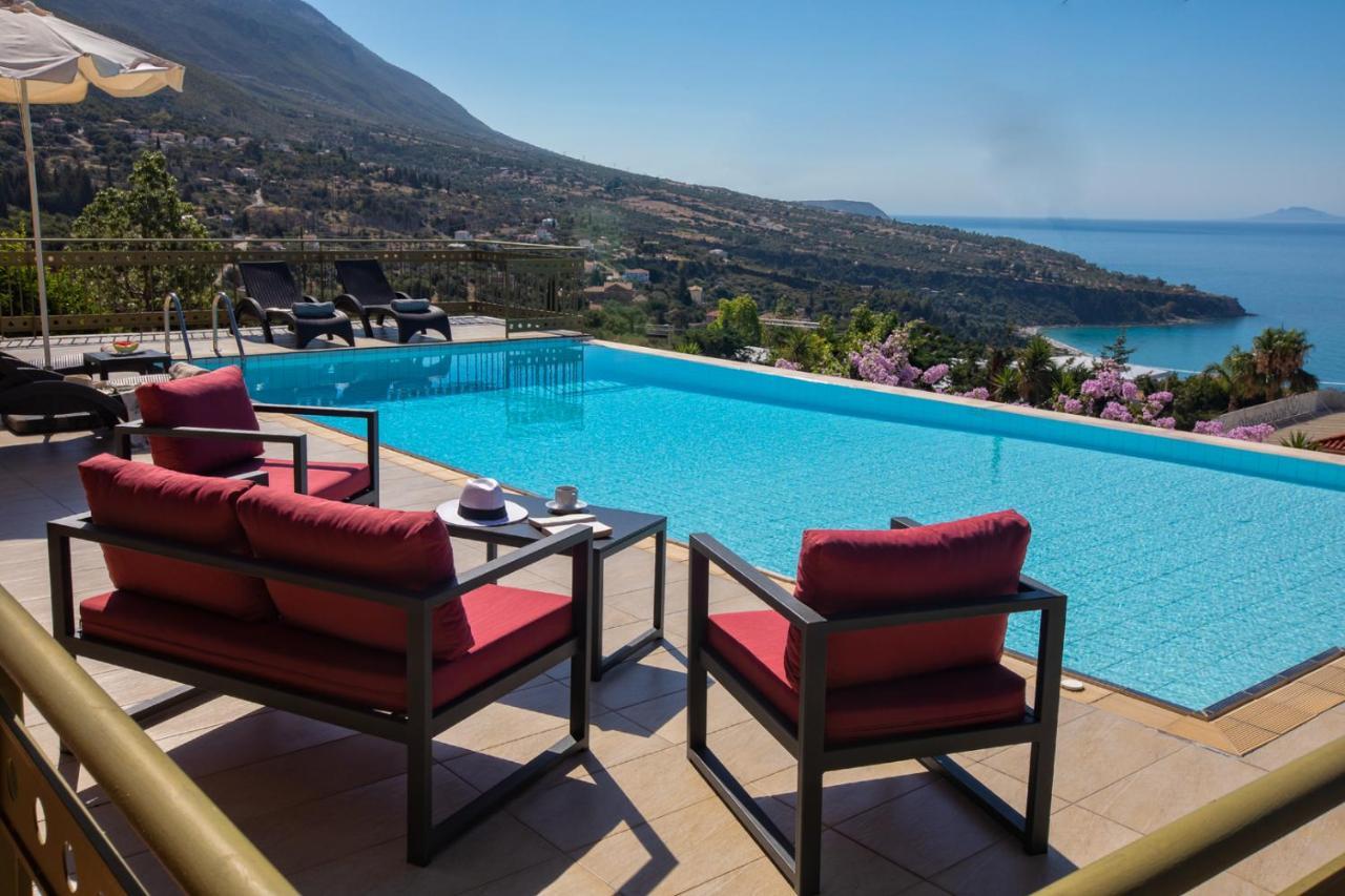 Lourdas Beach View Villa Vlachata エクステリア 写真