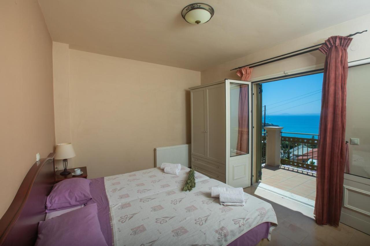 Lourdas Beach View Villa Vlachata エクステリア 写真