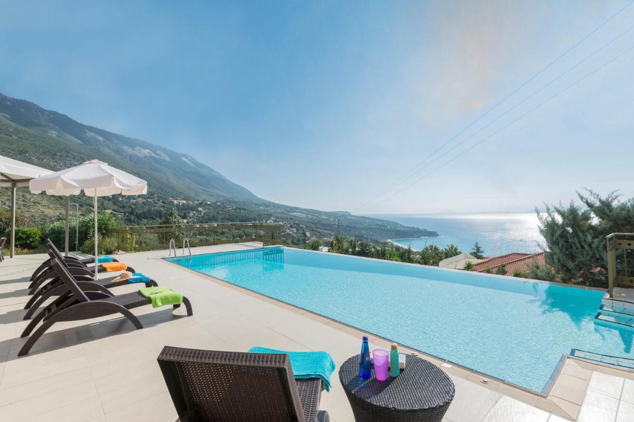Lourdas Beach View Villa Vlachata エクステリア 写真