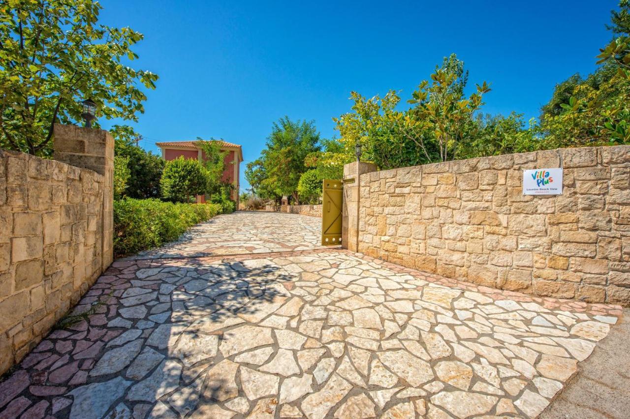 Lourdas Beach View Villa Vlachata エクステリア 写真