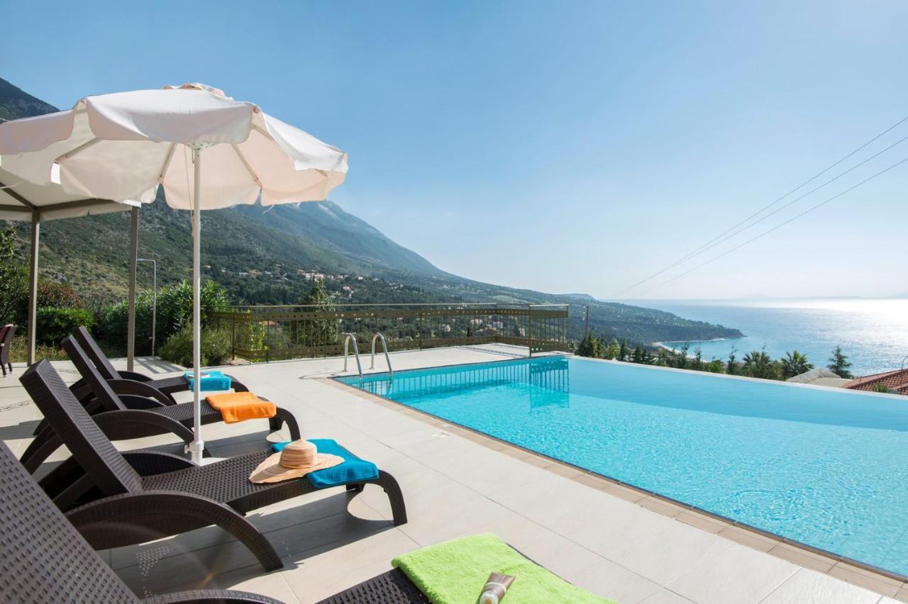 Lourdas Beach View Villa Vlachata エクステリア 写真