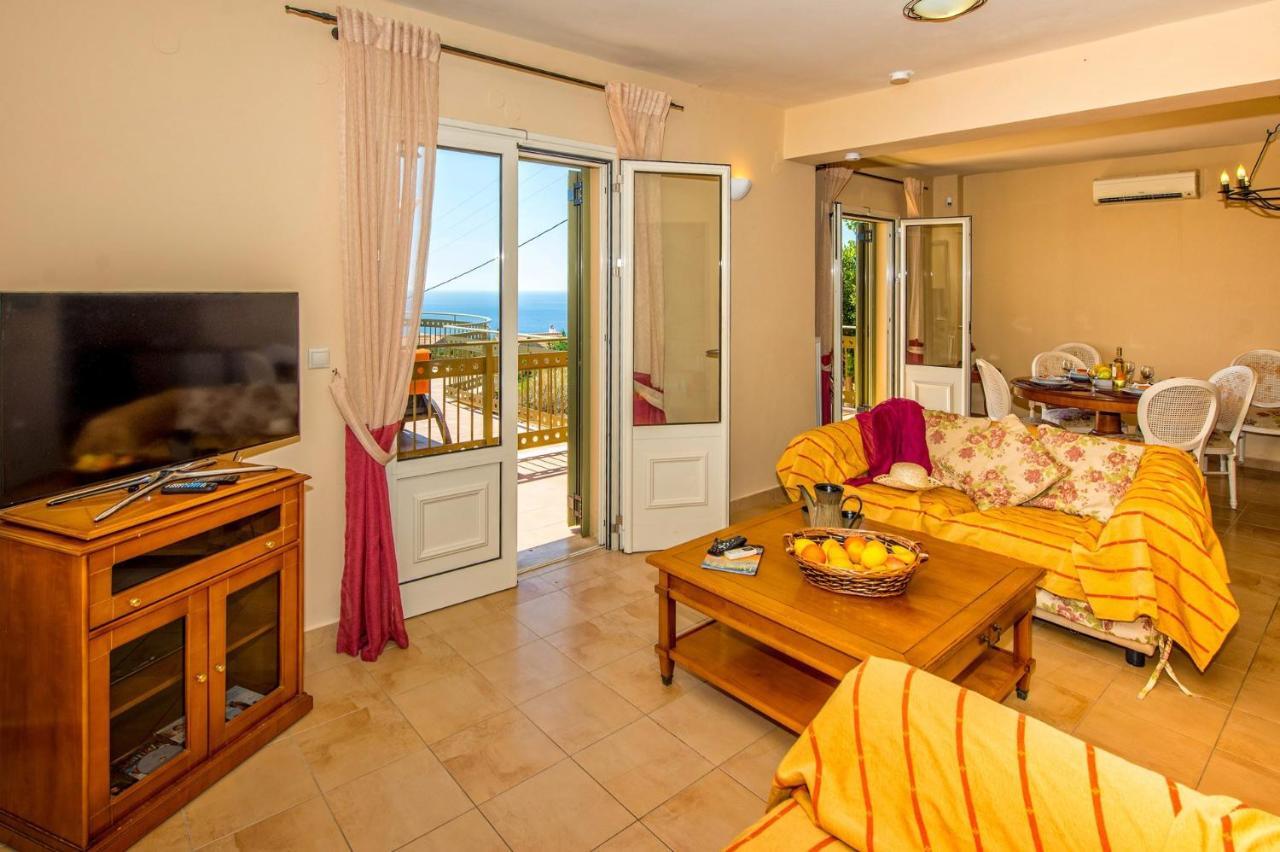 Lourdas Beach View Villa Vlachata エクステリア 写真